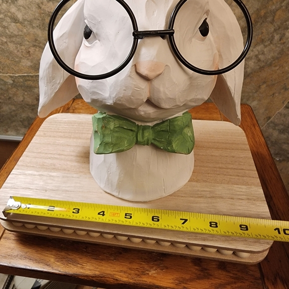 Classy Bunny Wearing Glasses Statue Decor SO CUTE - Picture 9 of 9